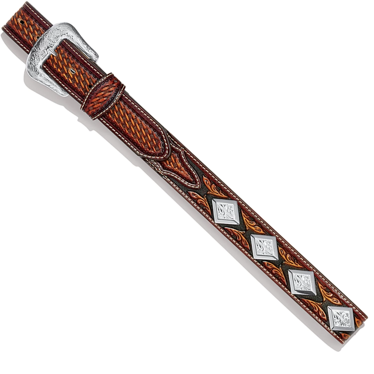 Men's Brown Buscadero Belt - Image 3