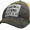 Vintage Life "America Strong" Distressed Trucker Cap