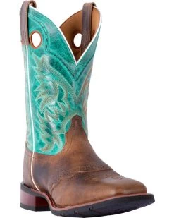 Laredo Men's Ward Tan Turquoise Western Boot