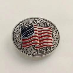 Nocona By M&F Smooth Edge Flag Born In USA