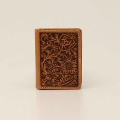 Ariat Men's Embossed Flower Bifold Wallet