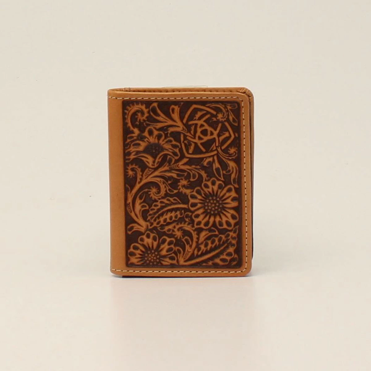 Ariat Men's Embossed Flower Bifold Wallet