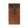 Ariat Men's Ostrich Embossed Rodeo Wallet