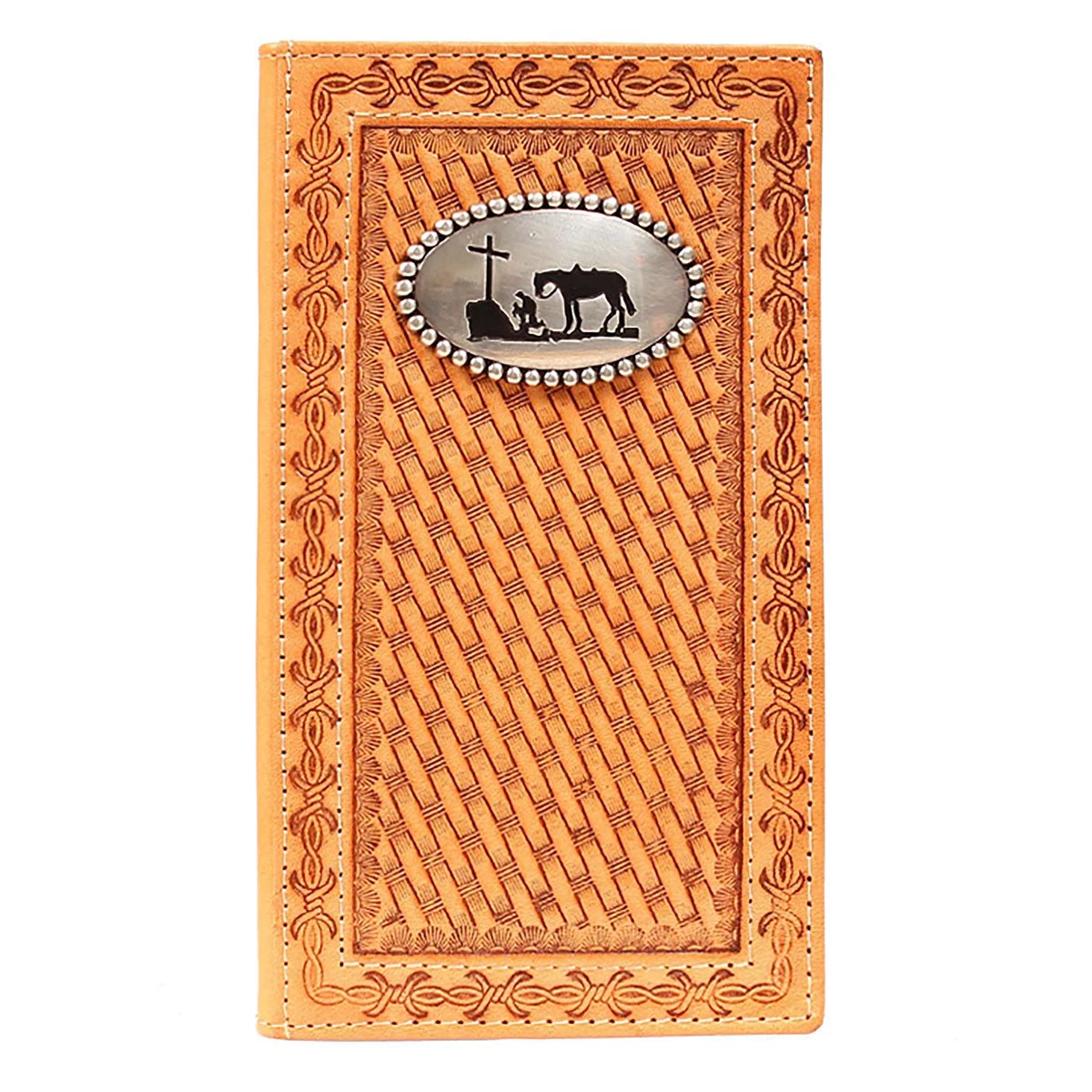 Nocona Men's Praying Cowboy Concho Rodeo Wallet