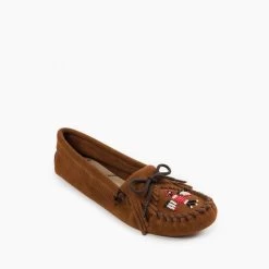Minnetonka Moccasin Thunderbird Softsole - Brown