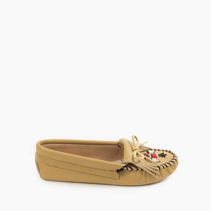 Minnetonka Moccasin Thunderbird Softsole - Natural - Image 2