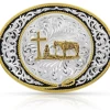 Montana Silversmiths Montana Silversmith Ranch Rope Christian Cowboy Buckle