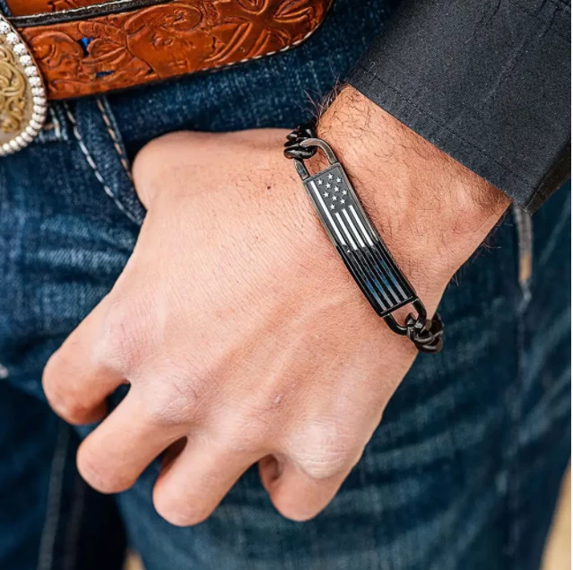 Montana Silversmiths Montana Silversmith Kristy Titus Let Freedom Ring ID Bracelet - Image 3