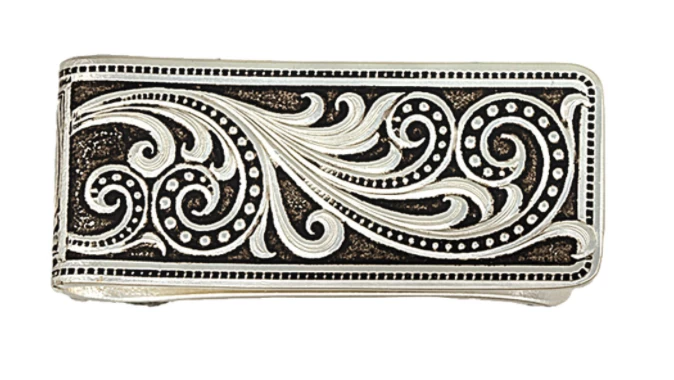 Montana Silversmiths Montana Silversmith Western Lace Whisper Money Clip