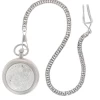 Montana Silversmiths Montana Silversmith Engraved Silver, Small Silver Inlay, Pocket Watch