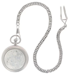 Montana Silversmiths Montana Silversmith Engraved Silver, Small Silver Inlay, Pocket Watch