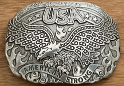 Nocona America Strong Soaring Eagle Belt Buckle