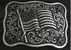 Nocona By M&F American Flag Belt Buckle