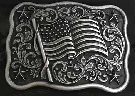 Nocona By M&F American Flag Belt Buckle