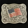 Nocona By M&F USA Flag Proud Belt Buckle