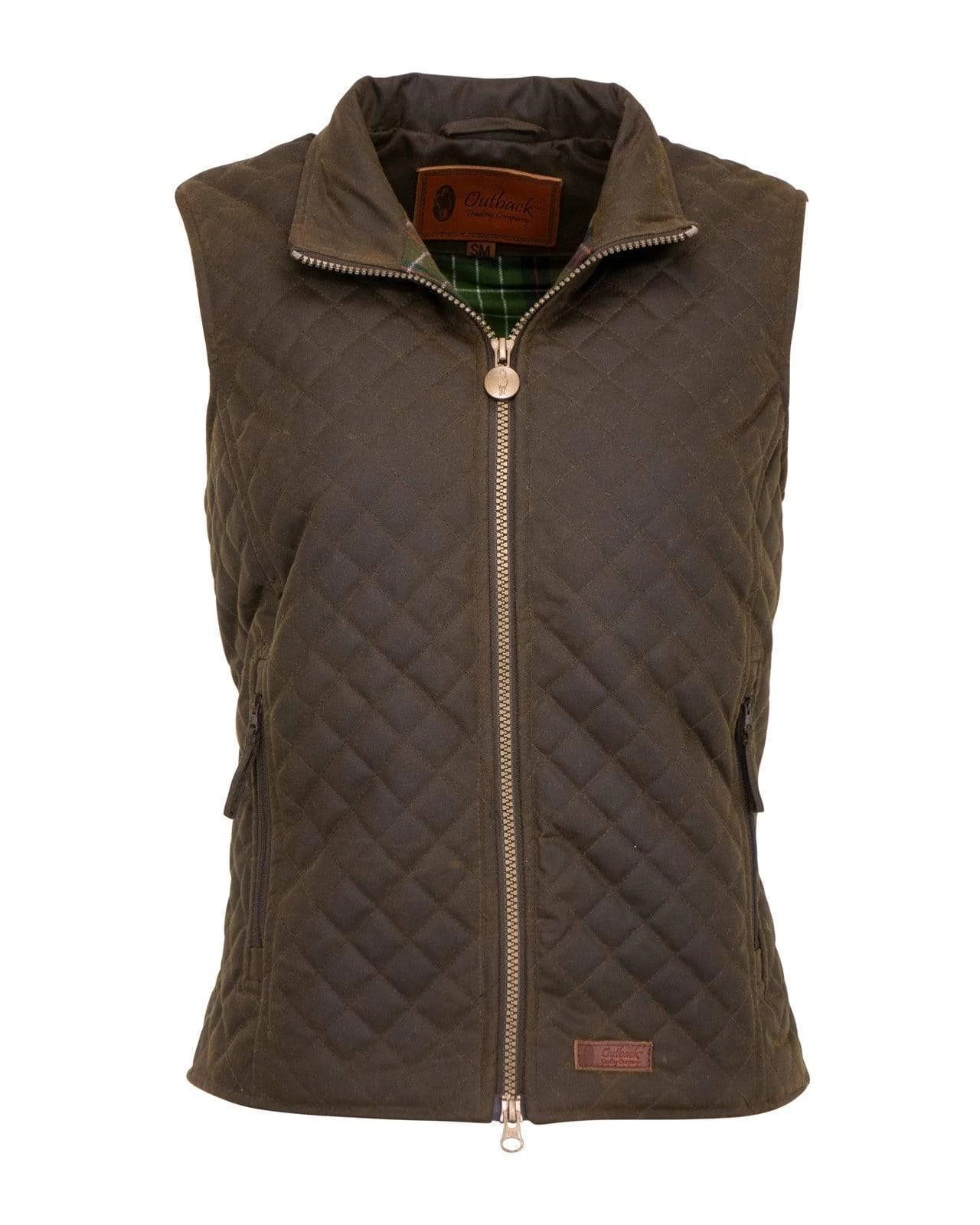 Outback Women Quilted Vest - Bronze
