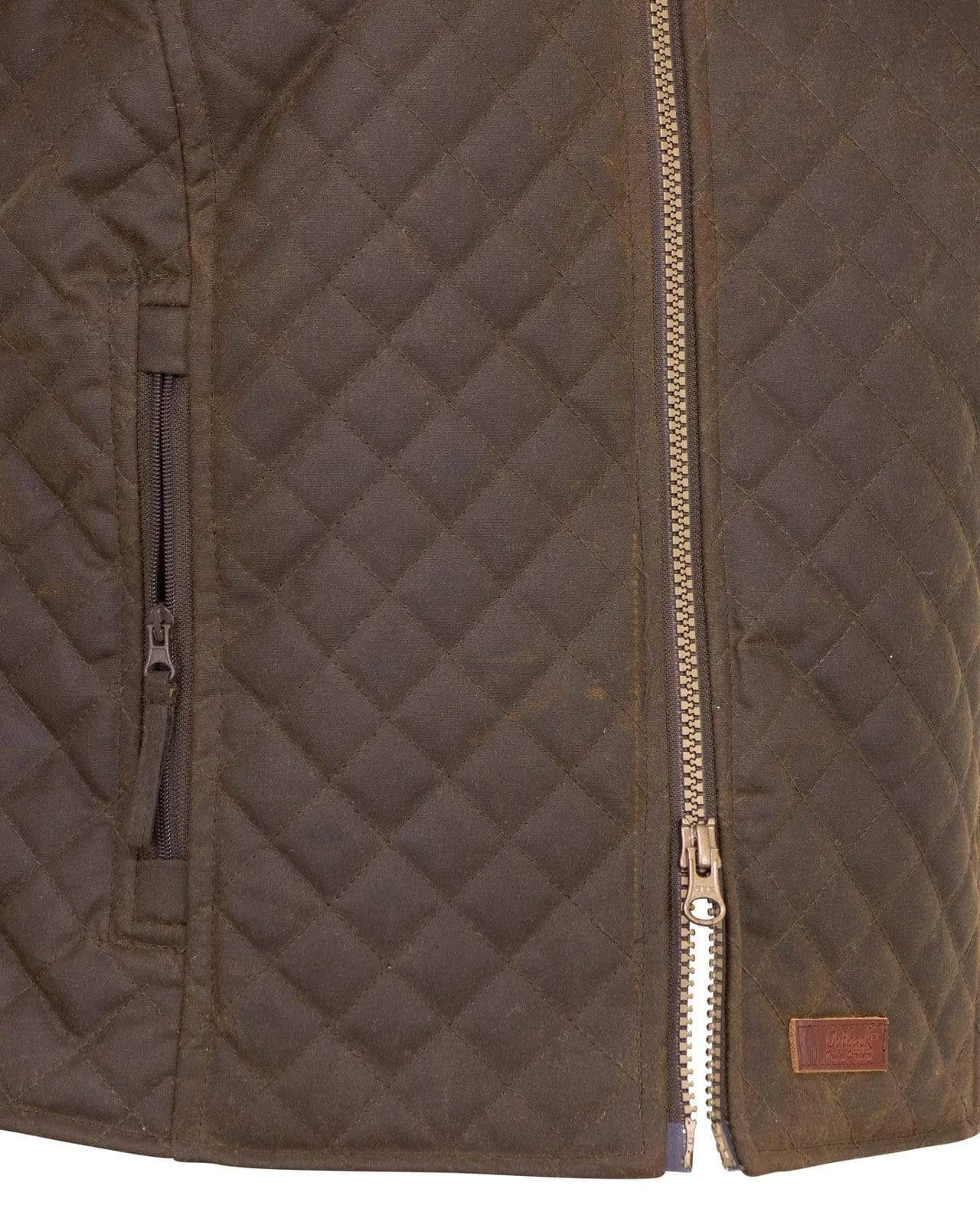 Outback Women Quilted Vest - Bronze - Image 3