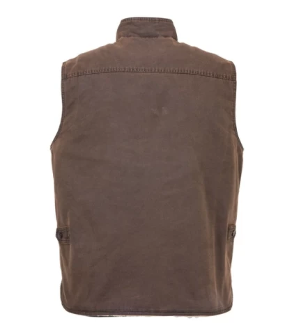 Outback Trading Men's Cobar Brown Vest - Image 2