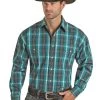Panhandle Men's Yarndye Plaid Shirt