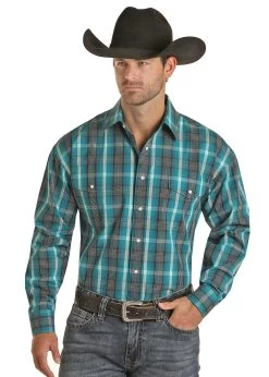 Panhandle Men's Yarndye Plaid Shirt