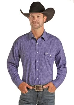 Panhandle Men's Geo Print Shirt
