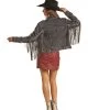 Rock & Roll Women's Denim Fringe Jacket