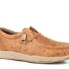 Roper Men's Tan Stamped Ostrich Leather Chukka