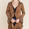 Vocal Apparel Women's Suede Jacket - Camel