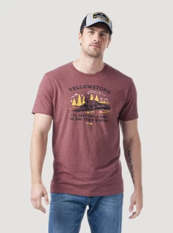 Wrangler Men's Yellowstone A Ride To The Train Station T-Shirt