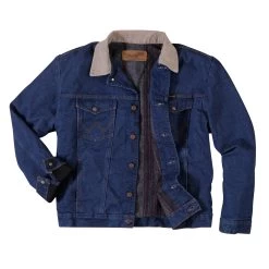 Wrangler Men's Blanket Lined Denim Button Up Jacket