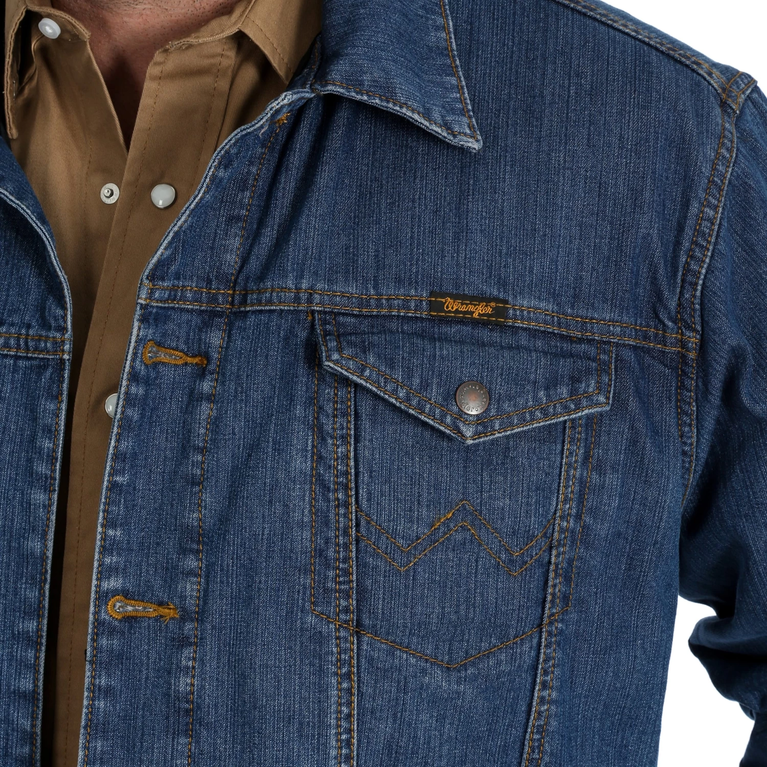 Wrangler Men's Concealed Carry Unlined Denim Jacket - Image 3